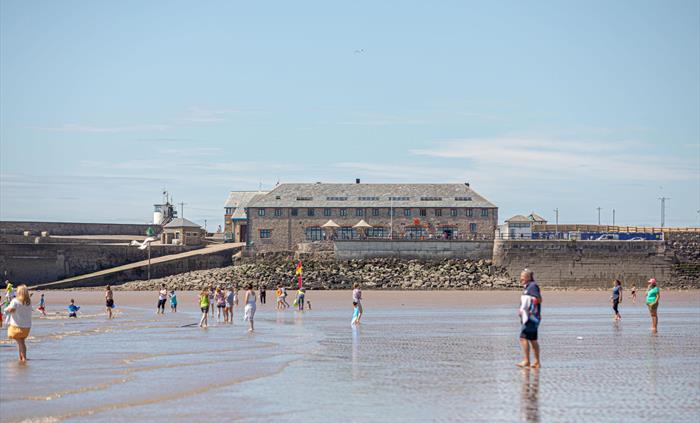 Jennings building from Sandy Bay